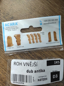 Roh vnější k soklové liště ACARA, dub antika, 3ks - 2