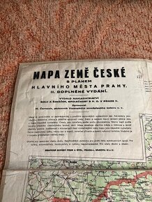 Mapa země české - 2