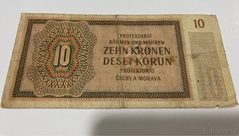 Bankovky 10 korun 1942 - 2