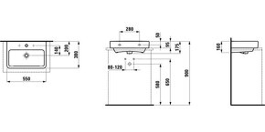 Laufen Pro S - Umyvadlo Compact, 55x38 cm s 47% slevou - 2