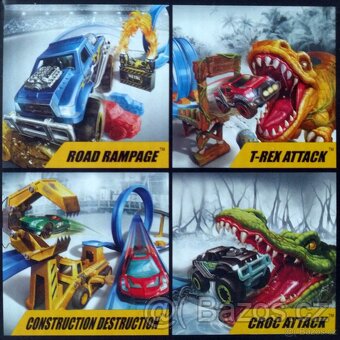 Autodráha T-REX Attack od ZURU Metal Machines nová - 2