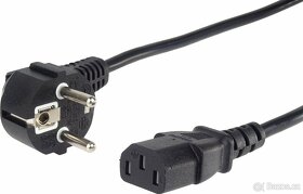 Kabel napájecí 230V k PC 1m černý - 2