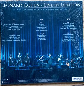 3vinyl LP album Leonard Cohen "Live in London" - 2