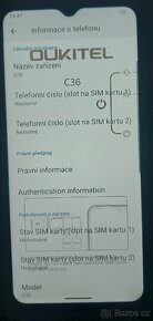 mobilní telefon Oukitel c36, 4/128GB, stav nového kusu. - 2