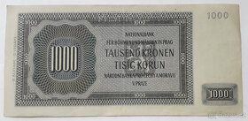 1000 korun 1942 - perforovaná - 2