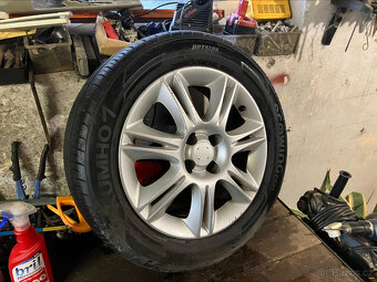 Megane alu kola pneumatiky 205/55 R16 +letní pneu - 2