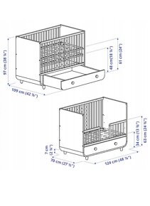 Dětská postýlka Myllra - 2