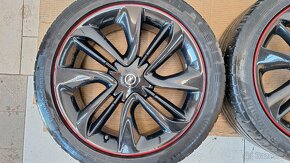 Alu kola Opel 17" 4x100 letní pneu 215/45 R17 5mm Corsa - 2