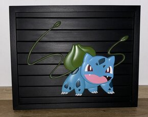 Bulbasaur dřevěný obraz - 2