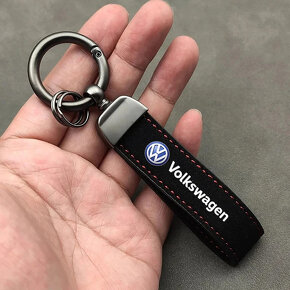 kožená klíčenka volkswagen, peugeot - 2