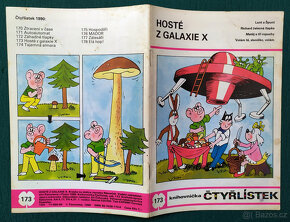 ČTYŘLÍSTEK č. 173/1990 HOSTÉ Z GALAXIE X hledaný - 2