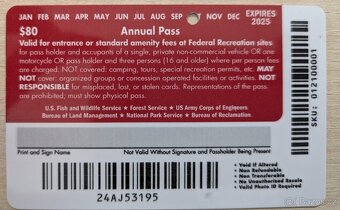 annual pass national parks 2025 - 2