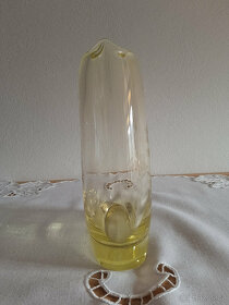 Retro krásná váza z hutního skla M.Klinger 60léta - 2