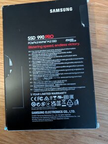 SAMSUNG 990 PRO 2TB M.2 SSD - NOVÝ, ROZBALENÝ - 2