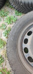 205/55 R16 zimní pneu s plechovymi disky - 2