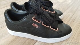 Kožené botasky Puma Basket vel. 38 s rose gold doplňky - 2