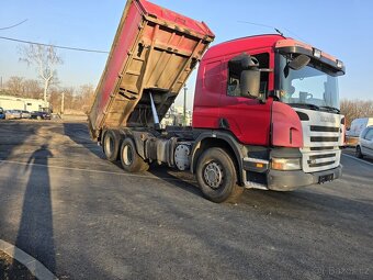 TŘÍSTRANNÝ SKLÁPĚČ SCANIA R420 r.v.2009, EURO 5,ZVEDAČKA, - 2