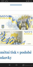 Bankovka Ukrajina a 2x známka hadí ostrov - 2
