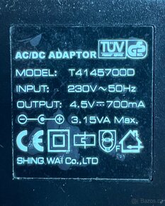 AC/DC adaptér 4,5V - 2