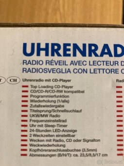 Prodám - rádio s CD přehrávačem a budíkem - 2