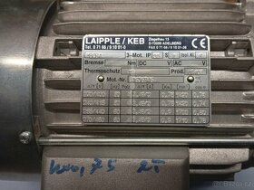 Elektromotor LAIPPLE / KEB ; 0,75KW ; 1420 ot/min - 2