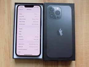 APPLE iPhone 13 Pro 128GB Graphite - ZÁRUKA - TOP STAV - 2