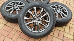 ALU kola MAZDA 5x114,3 R16 zánovní zimní sada 215/60/16 - 2