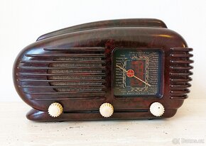 Art Deco starožitné rádio Talisman se želvinovým vzorem - 2