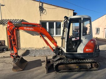 Minibagr Kubota KX71-3,2800kg,3xlžíce - 2