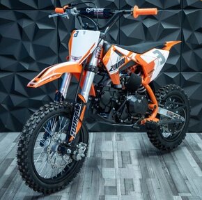 Prodám Pitbike 125cc kola 14/12 zelený nebo oranžový složený - 2