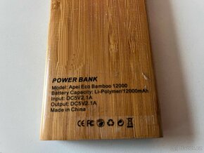 Powerbanka Apei Eco Bamboo 12000mAh - 2