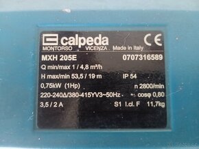 Odstředivé čerpadlo CALPEDA MXH 205 - 2