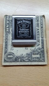 Přívěsek a spona na bankovky JACK DANIELS - Nový. - 2