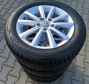 Zánovní originál sada alu disků VW Golf VII 5x112 R16 Merano - 2