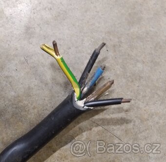 Prodám kabel CYKY 5x4 dlouhý 6 metrů - 2