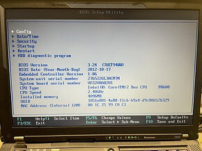 Lenovo T400-IC2D P8600@2,4GHz, bat. 1h s Windows 7 aktivován - 2