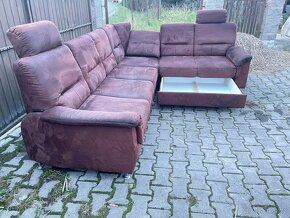 Gauč, sofa, sedací souprava rozkládací i úložný - 2