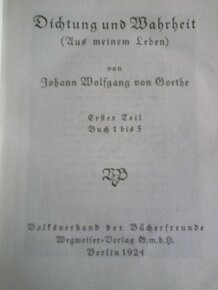 Goethe - Dichtung und Wahrheit - 2