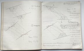 Starožitné německé knihy architektura, ručně psané - 2