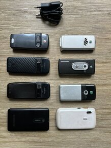 Sbírka starých telefonů Sony Ericsson, Nokia, Alcatel - 2