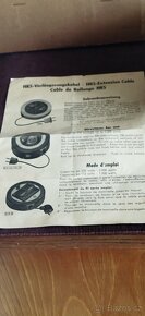 RETRO prodlužovací kabel 10 m z r. 1957 (Německo) - 2