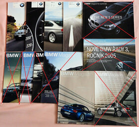 BMW magazín + speciál + katalogy X5 E53, řada 3 E92, M6 - 2