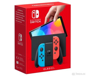 Nintendo Switch OLED + hry a příslušenství - 2