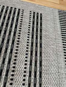 Béžový koberec s černými pruhy ASKO 80x150 cm - 2
