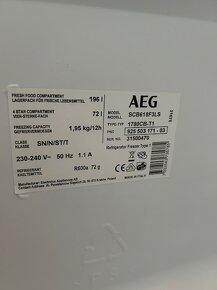 Vestavná lednice AEG SCB618F3LS (sleva při rychlém jednání) - 2