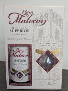 Rum Malecon 15 YO 0,7l 40% + skleničky - 2