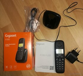 Bezdrátový telefon pro pevnou linku Gigaset A180 zánovní - 2