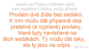 2 židle bez sedáků - 2