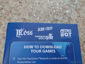 Playstation 4 VR Voucher 4 her Moss/Blood & Truth/ Astro Bot - 2