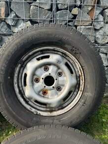 Originál Ford disky s zimními pneu 215/75R16C •••TOP STAV••• - 2